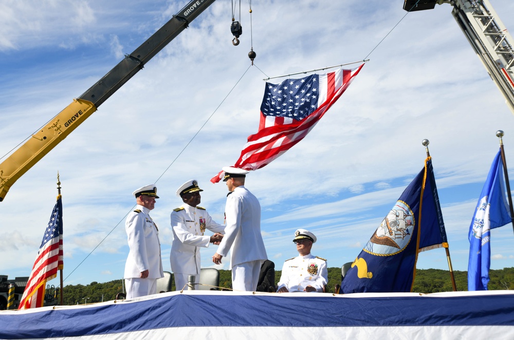 Naval Submarine Base New London Holds a Change of Command Ceremony