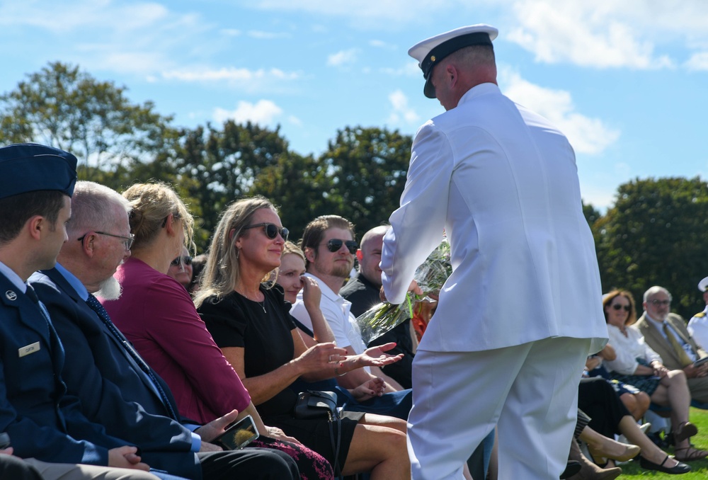 Naval Submarine Base New London Holds a Change of Command Ceremony