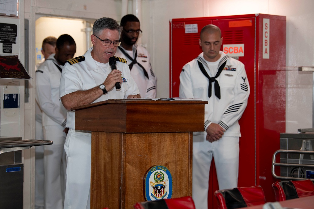 Boxer’s 9/11 Ceremony
