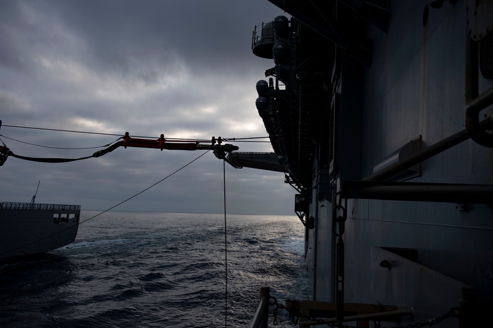 Boxer, BAP TACNA Conduct Underway Replenishment