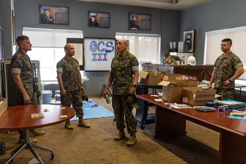 OCS III: IMEF Sgt. Maj. Participates in 7th Engineer Support Battalion Barracks 360 Reset