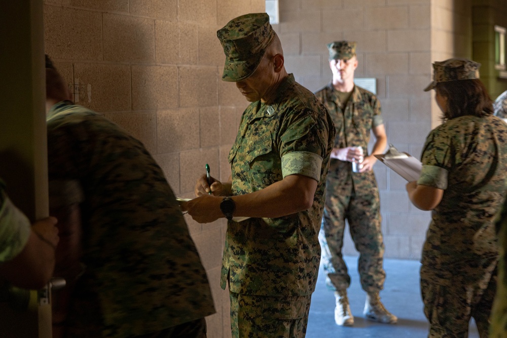 OCS III: IMEF Sgt. Maj. Participates in 7th Engineer Support Battalion Barracks 360 Reset