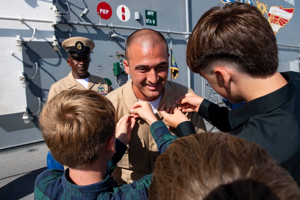 Boxer hosts Chief Pinning Ceremony