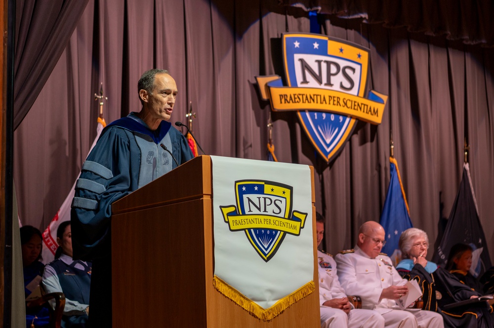 In Commencement Address, Commander Task Force 66 Celebrates Graduates, Underscores Strategic Advantage of NPS