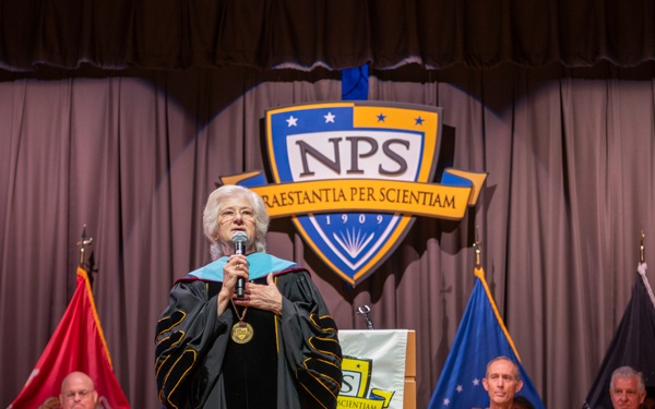 In Commencement Address, Commander Task Force 66 Celebrates Graduates, Underscores Strategic Advantage of NPS