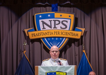 In Commencement Address, Commander Task Force 66 Celebrates Graduates, Underscores Strategic Advantage of NPS