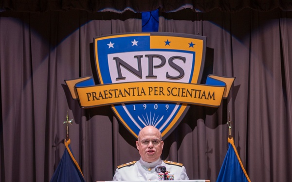 In Commencement Address, Commander Task Force 66 Celebrates Graduates, Underscores Strategic Advantage of NPS