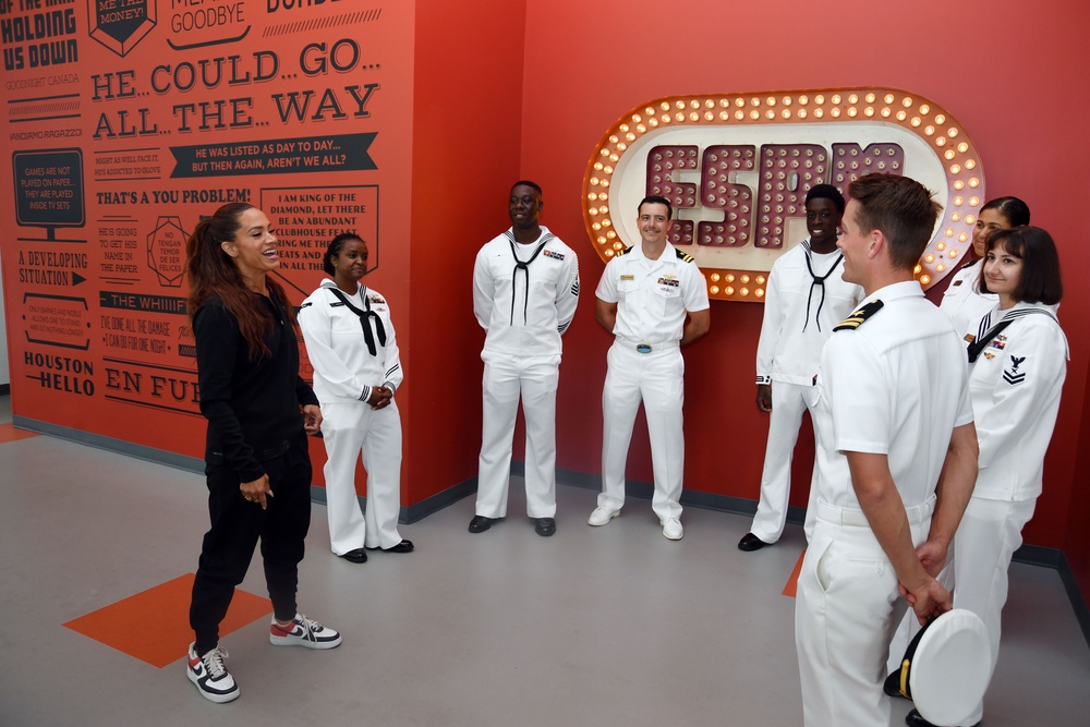 Sailors Visit ESPN Headquarters During Navy Week