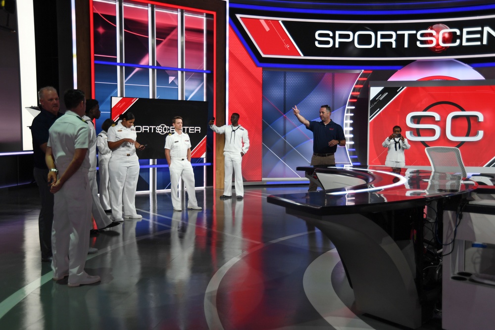 Sailors Visit ESPN Headquarters During Navy Week