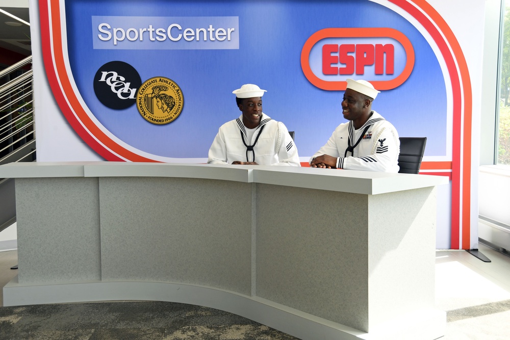 Sailors Visit ESPN Headquarters During Navy Week