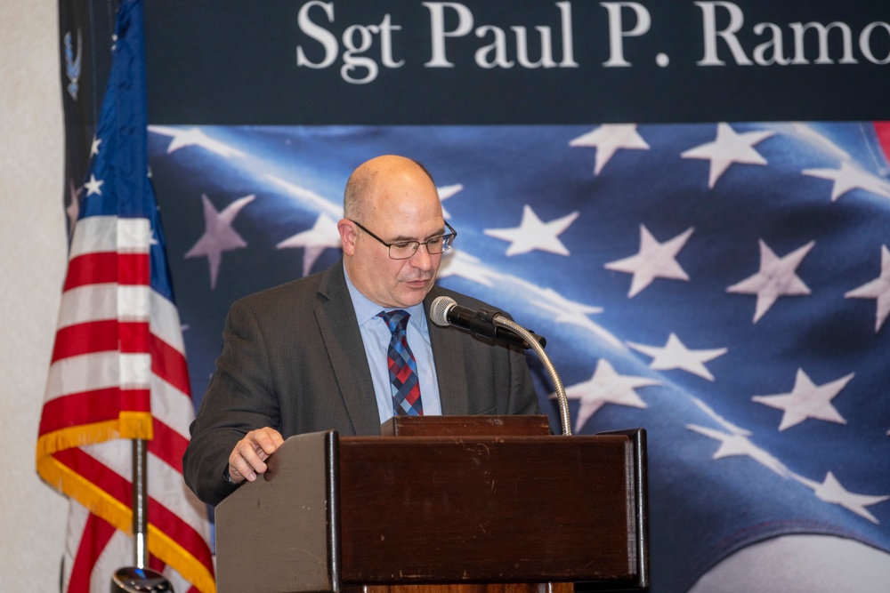 John Levitow Jr. visits Travis AFB