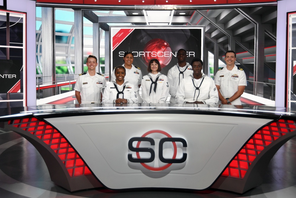 Sailors Visit ESPN Headquarters During Navy Week