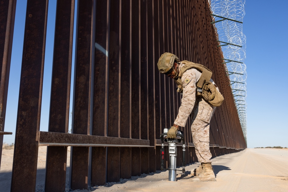 Combat Logistics Battalion 15 marks National Defense Area 4 West in Arizona