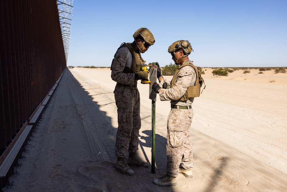 Combat Logistics Battalion 15 marks National Defense Area 4 West in Arizona