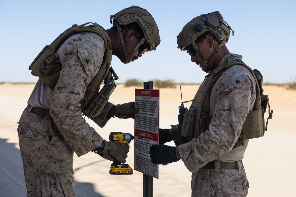 Combat Logistics Battalion 15 marks National Defense Area 4 West in Arizona