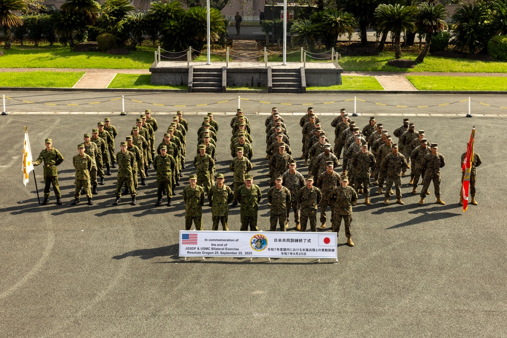 U.S. Marines and Japan Self-Defense Force conduct closing ceremony for Resolute Dragon 25