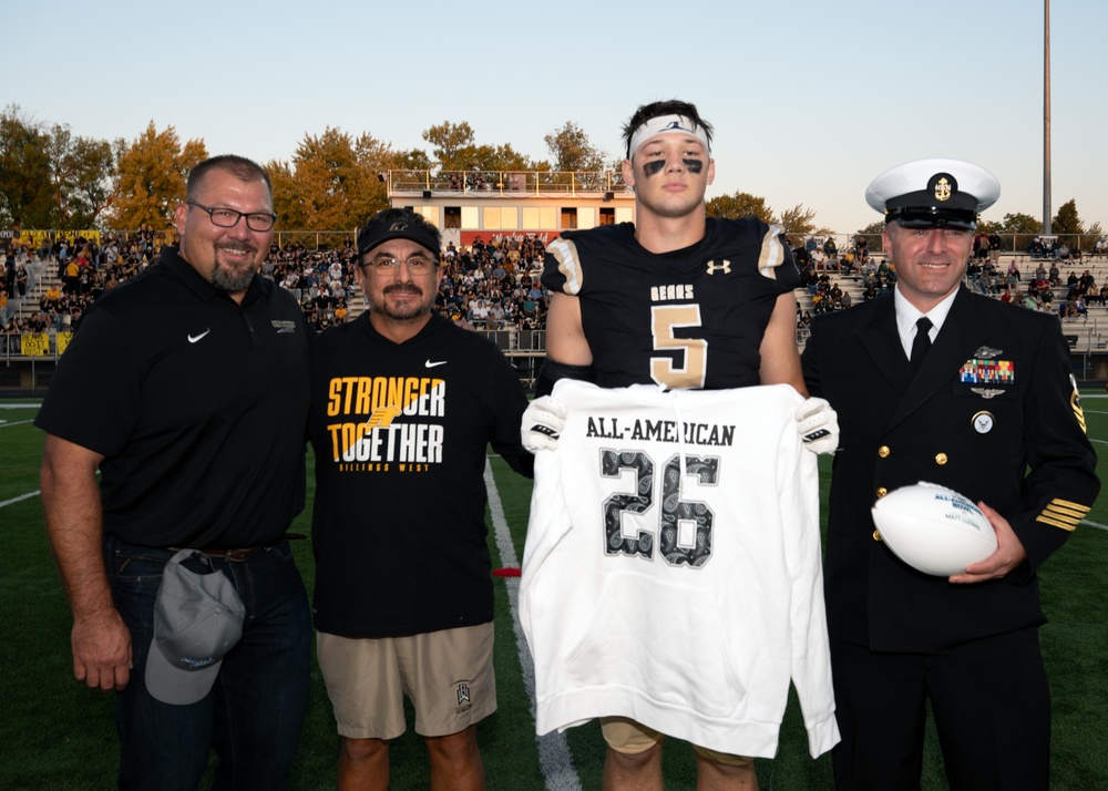 Billings West Star Honored as Navy All-American