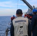 USS Bulkeley (DDG 84) Sailors deploy a rigid-hulled inflatable boat during a man overboard drill