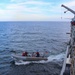 USS Bulkeley (DDG 84) Sailors depart the ship and maneuver on a rigid-hulled inflatable boat