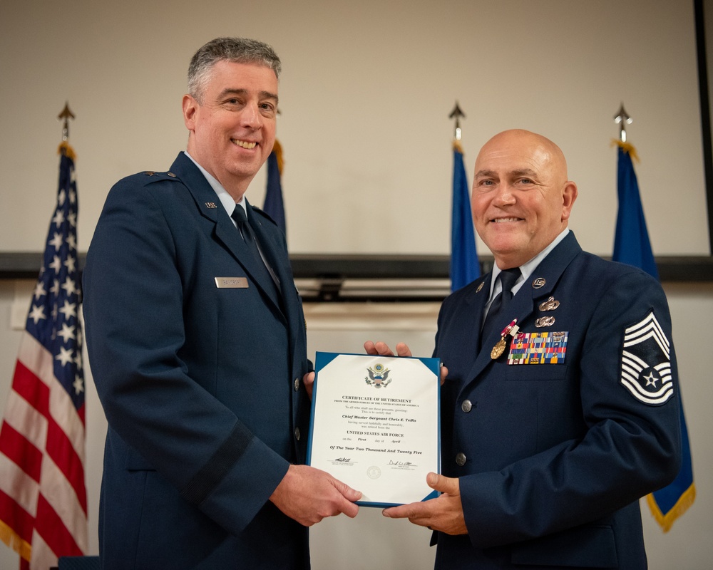 Tellis retires after 38 years of service
