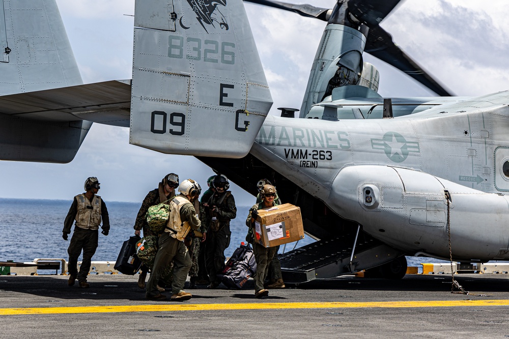 22nd MEU (SOC) | Flight Operations aboard USS Iwo Jima