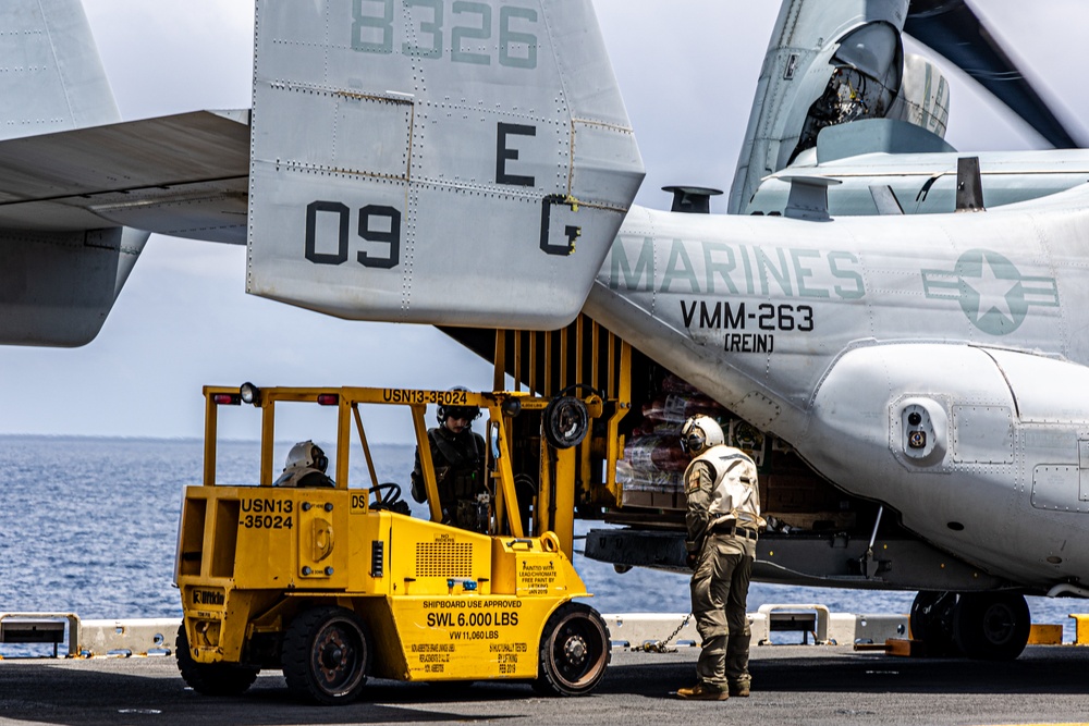 22nd MEU (SOC) | Flight Operations aboard USS Iwo Jima