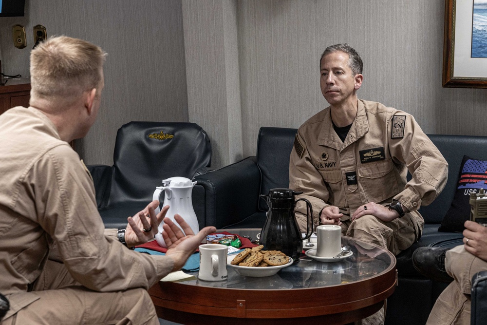 USS Mahan Hosts Commodore, Destroyer Squadron Two