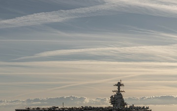 Neptune Strike 25-3 Ships Sail in Formation
