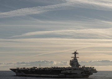 Neptune Strike 25-3 Ships Sail in Formation