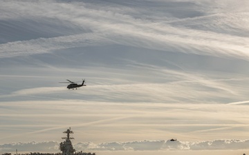 Neptune Strike 25-3 Ships Sail in Formation
