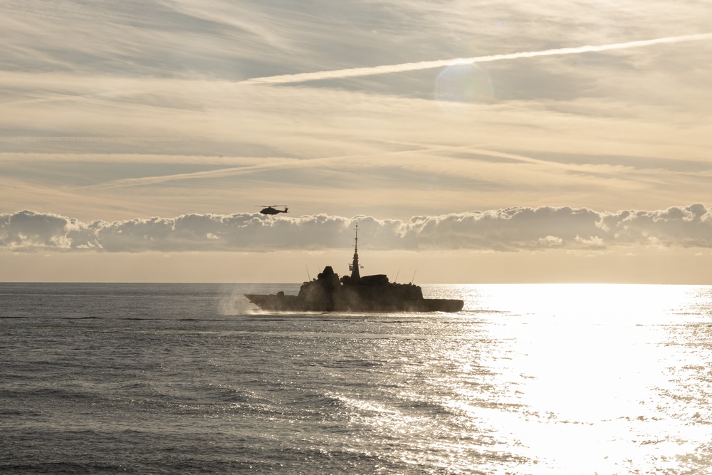 Neptune Strike 25-3 Ships Sail in Formation
