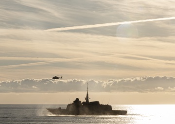 Neptune Strike 25-3 Ships Sail in Formation