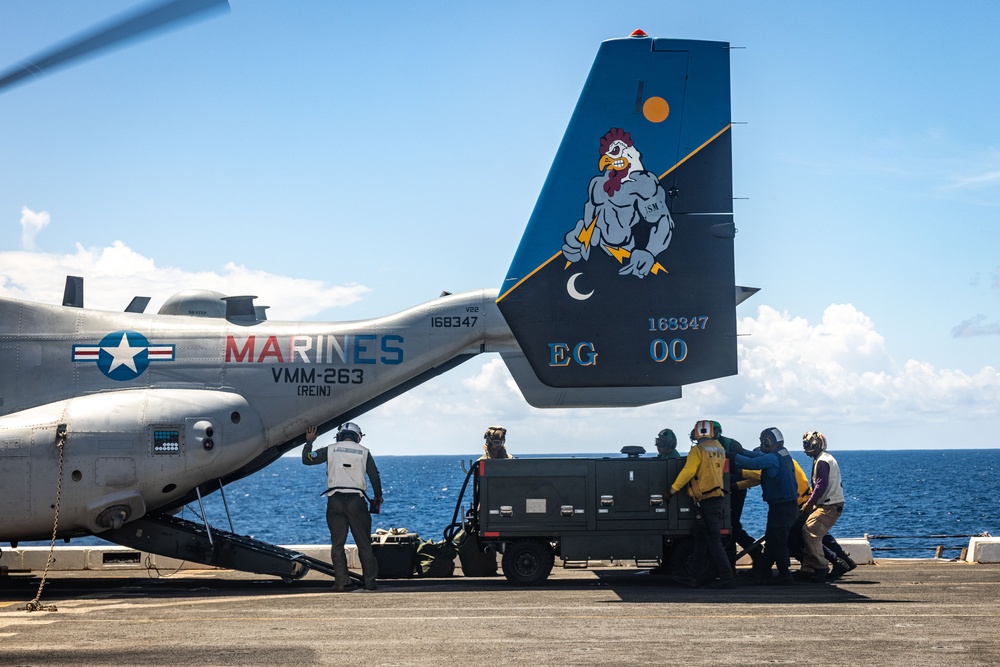 22nd MEU(SOC) | VMM-263 (REIN) Conducts Flight Operations