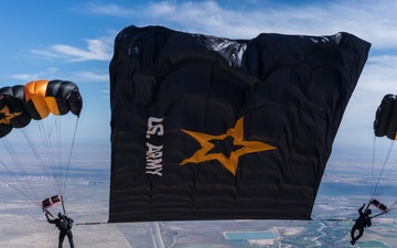 U.S. Army Parachute Team jumps for Pueblo Air Show