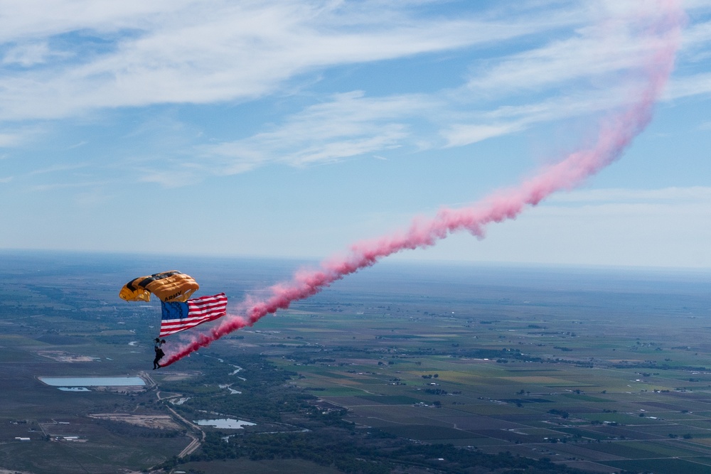 U.S. Army Parachute Team jumps for Pueblo Air Show
