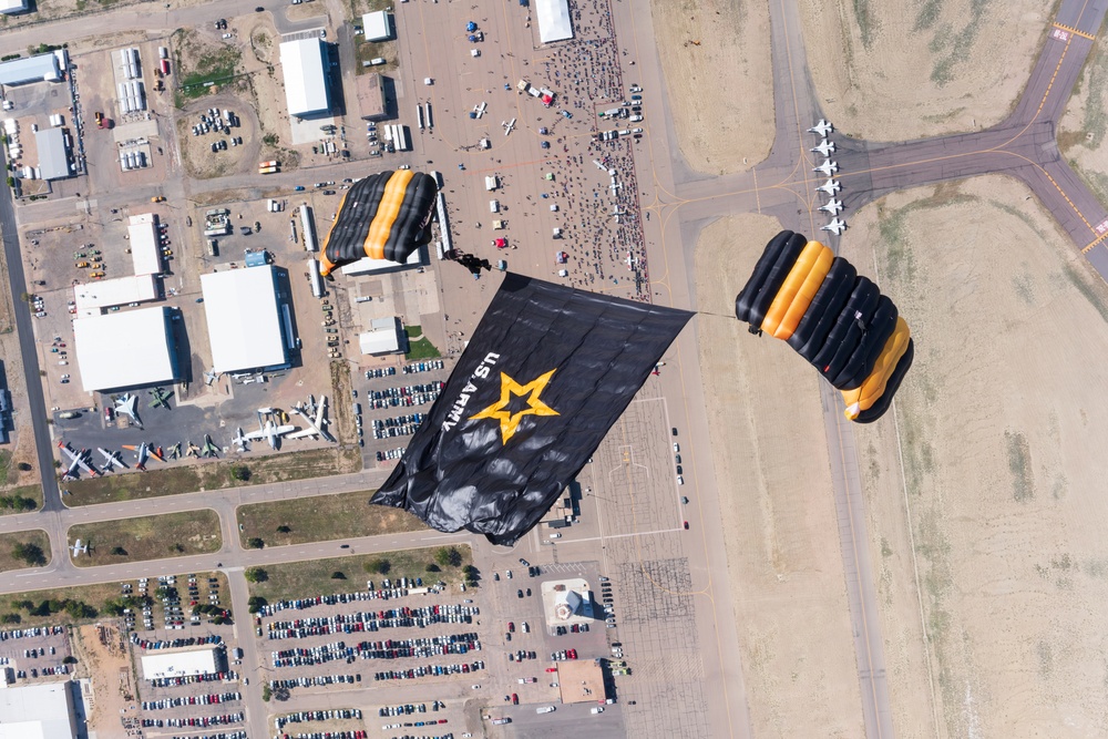 U.S. Army Parachute Team jumps for Pueblo Air Show
