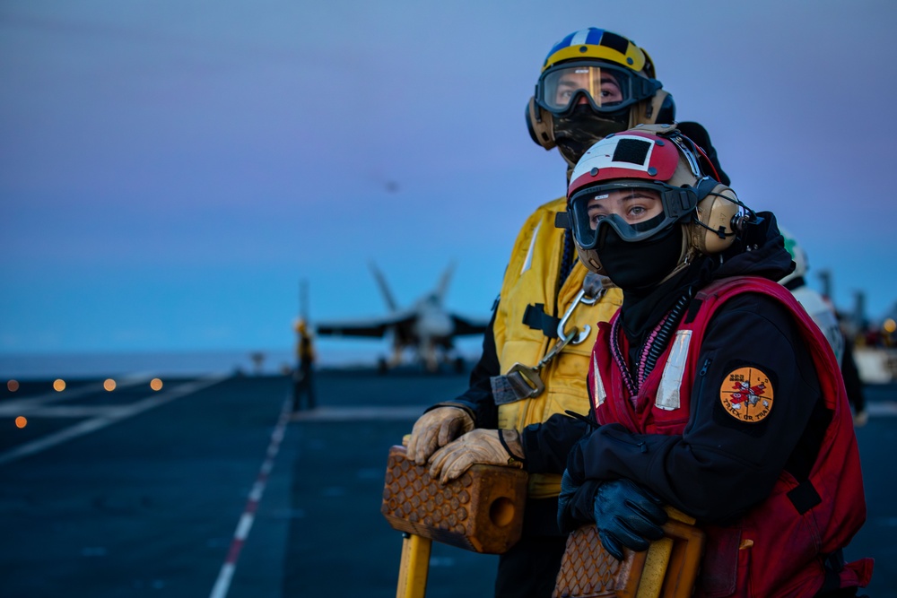 USS Gerald R. Ford (CVN 78) Twilight Flight Operations