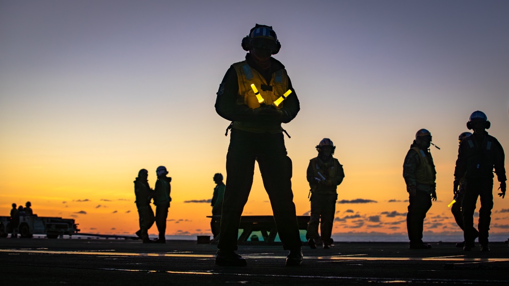 USS Gerald R. Ford (CVN 78) Twilight Flight Operations