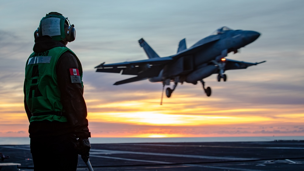 USS Gerald R. Ford (CVN 78) Twilight Flight Operations