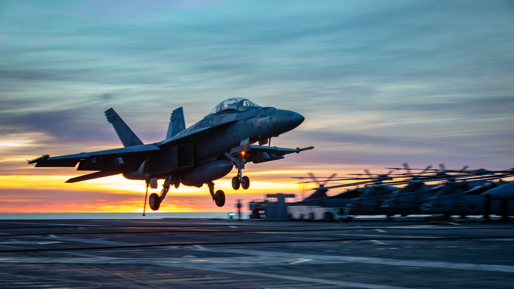USS Gerald R. Ford (CVN 78) Twilight Flight Operations