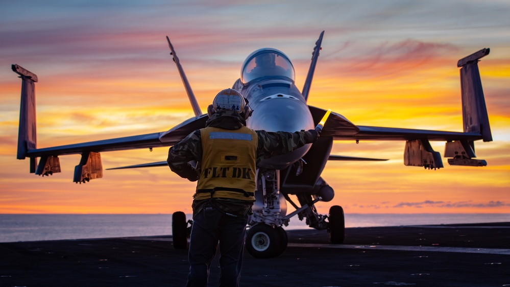 USS Gerald R. Ford (CVN 78) Twilight Flight Operations