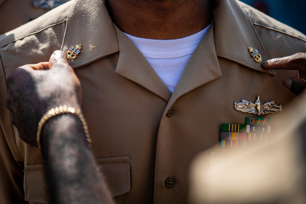 USS Gridley Chief Pinning