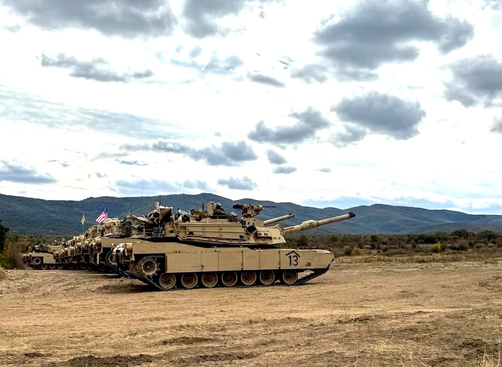 1st ABCT, 1st Infantry Division, M1A2 Abrams LFAST at Novo Selo Training Area