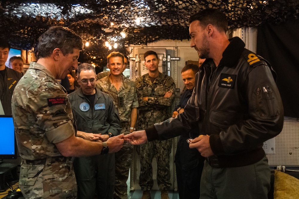 USS Gerald R. Ford (CVN 78) Hosts the British Royal Navy's 1st Sea Lord