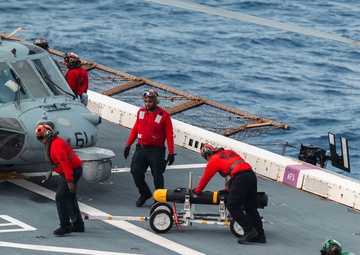USS Arlington (LPD 24) Conducts SINKEX Flight Ops During UNITAS 2025