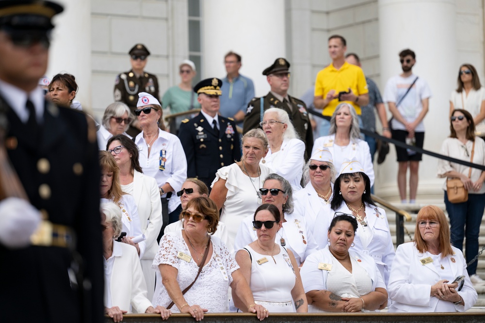 The Annual Gold Star Mother’s Day Commemoration is Held at Arlington National Cemetery