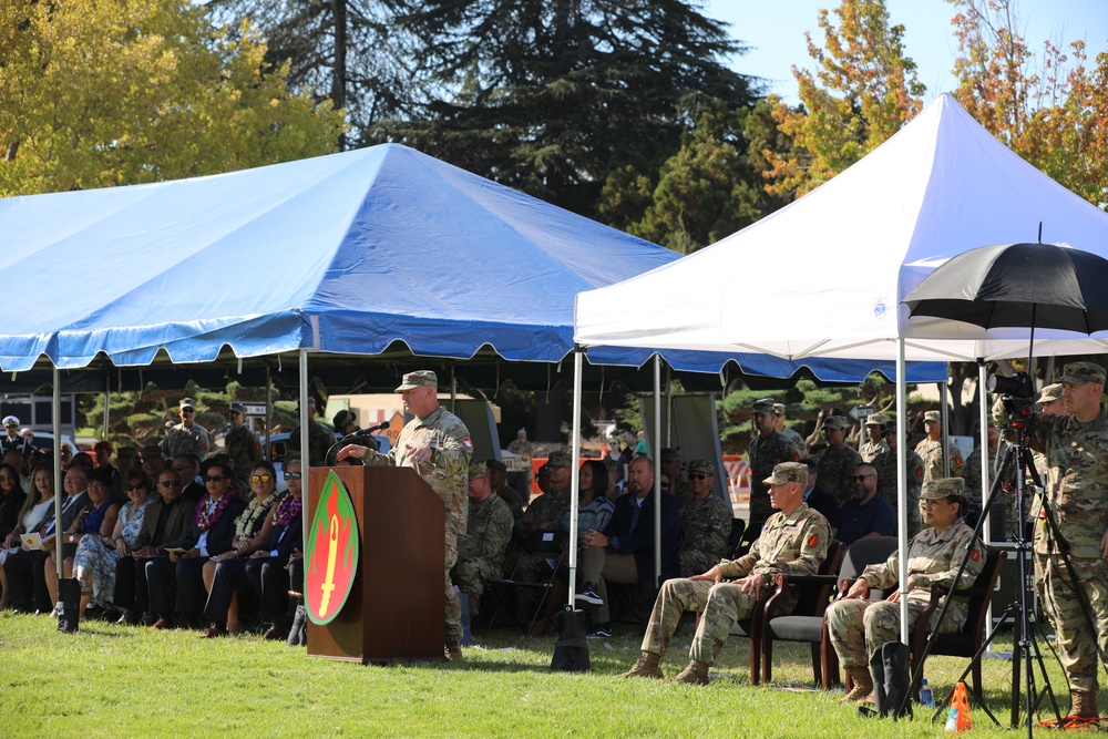 63rd Readiness Division's Change of Command
