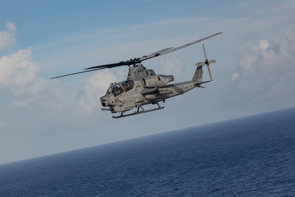 22nd MEU(SOC) | UH-1Ys and AH-1Z Live Fire Exercise