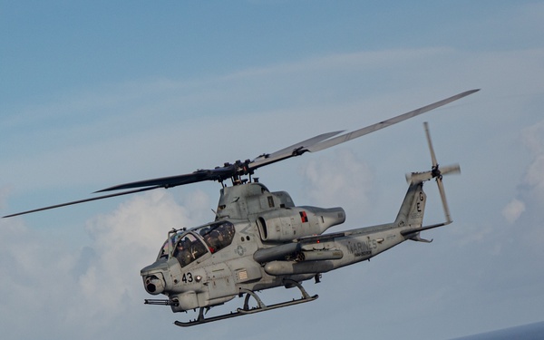 22nd MEU(SOC) | UH-1Ys and AH-1Z Live Fire Exercise