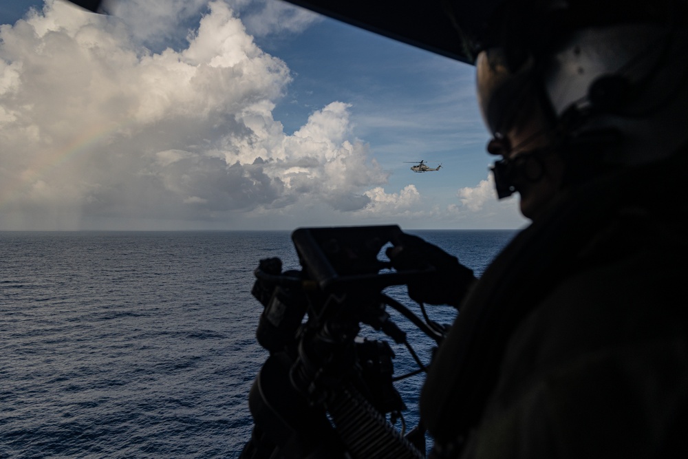 22nd MEU(SOC) | UH-1Ys and AH-1Z Live Fire Exercise